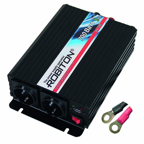 

Автомобильный инвертор Robiton 12V-220V R700 700W [БЛ12173], 12V-220V R700 700W