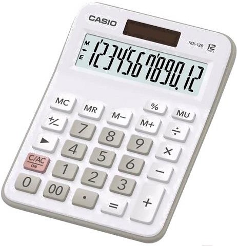 

Калькулятор Casio MX-12B-W-EC (белый), Калькулятор Casio MX-12B-W-EC белый