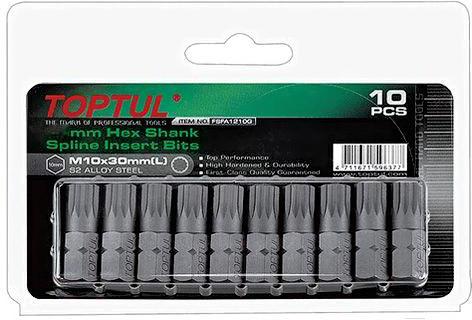 

Насадка крестообразная Toptul SPLINE M12 30mm [FSFA1212G], Насадка крестообразная Toptul SPLINE M12 30mm FSFA1212G