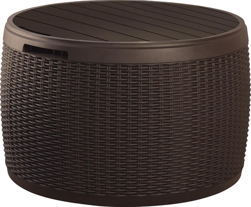

Стол-сундук Keter Circa Rattan Box коричневый [17202694590], Circa Rattan Box