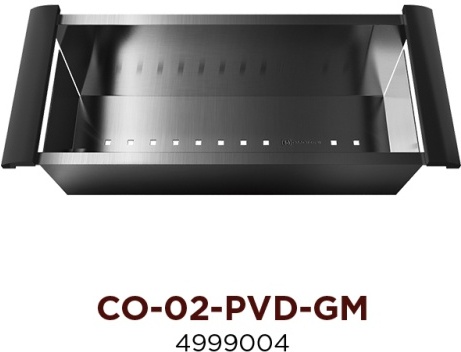 

Кухонная мойка Omoikiri CO-02-PVD-GM вороненая сталь [4999004], Коландер для мойки Omoikiri CO-02-PVD-GM (нержавейка/вороненая сталь)