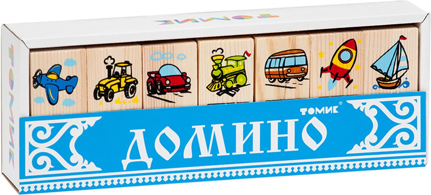 

Развивающая игрушка Томик Домино. Транспорт / 5555-2, Развивающая игрушка Томик Домино Транспорт 5555-2