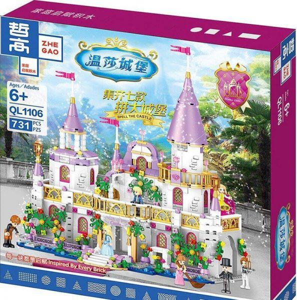 

Конструктор Zhe Gao Disney Замок Принцессы Страны Чудес [QL1106], Disney Замок Принцессы Страны Чудес