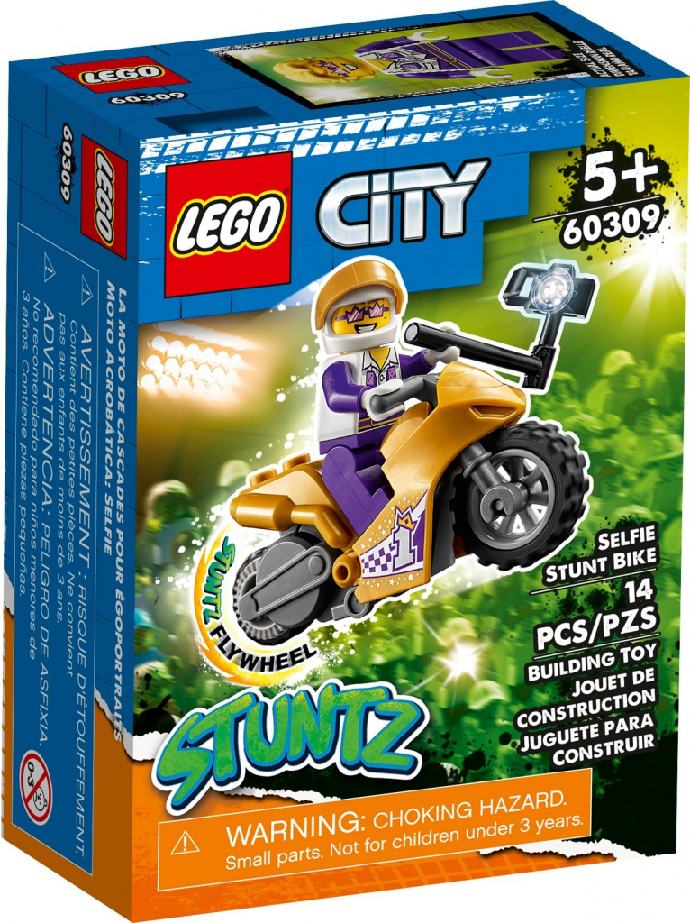 

Конструктор Lego City Трюковый мотоцикл с экшн-камерой (60309)