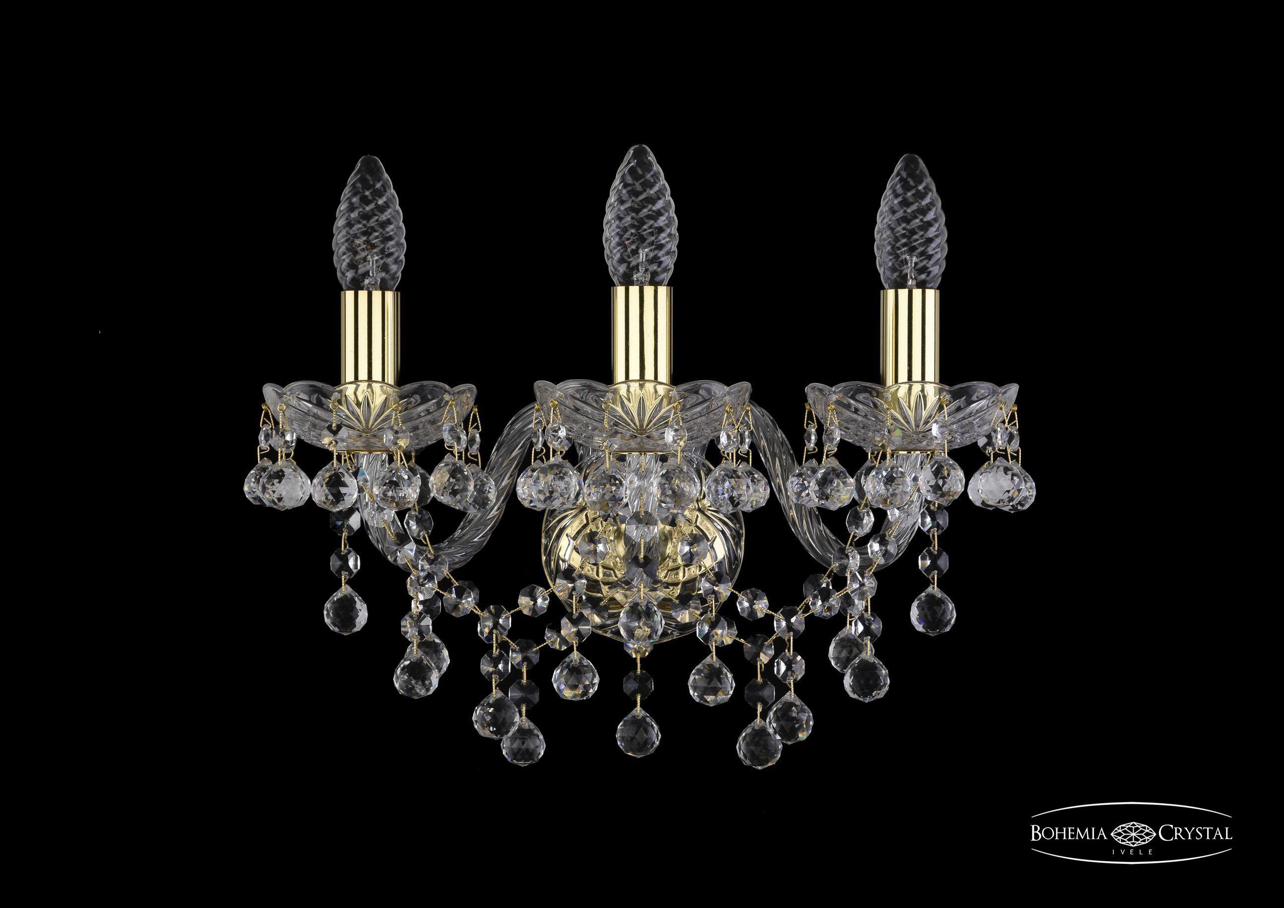 

Подвесная люстра Bohemia Ivele Crystal 1409B/3/141/G, Бра Bohemia Ivele Crystal 1409B/3/141/G