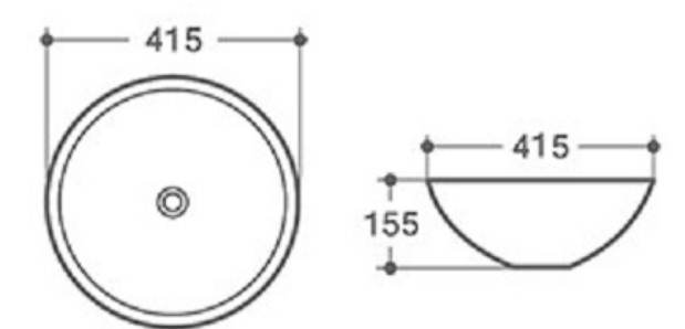 

Умывальник CeramaLux N104, N104
