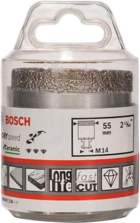 

Алмазная коронка Bosch 2.608.587.126, М 55мм Dry Speed