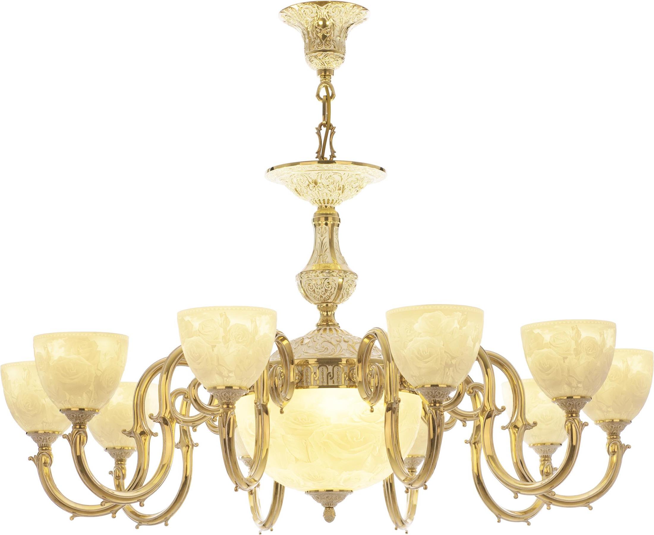 

Подвесная люстра Bohemia Ivele Crystal 72203P/10/300 G P1 U Rose