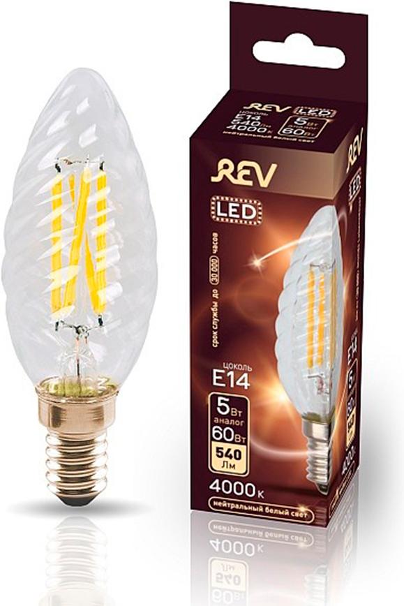 

Светодиодная лампочка Rev TC37 E14 5W 4000K [32492 8], Светодиодная лампочка Rev TC37 E14 5W 4000K 32492 8