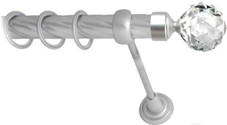 

Карниз Lm Decor Кристалл 130 1р витой 25мм 3.2м сатин, Кристалл 130 1р витой 25мм 3.2м