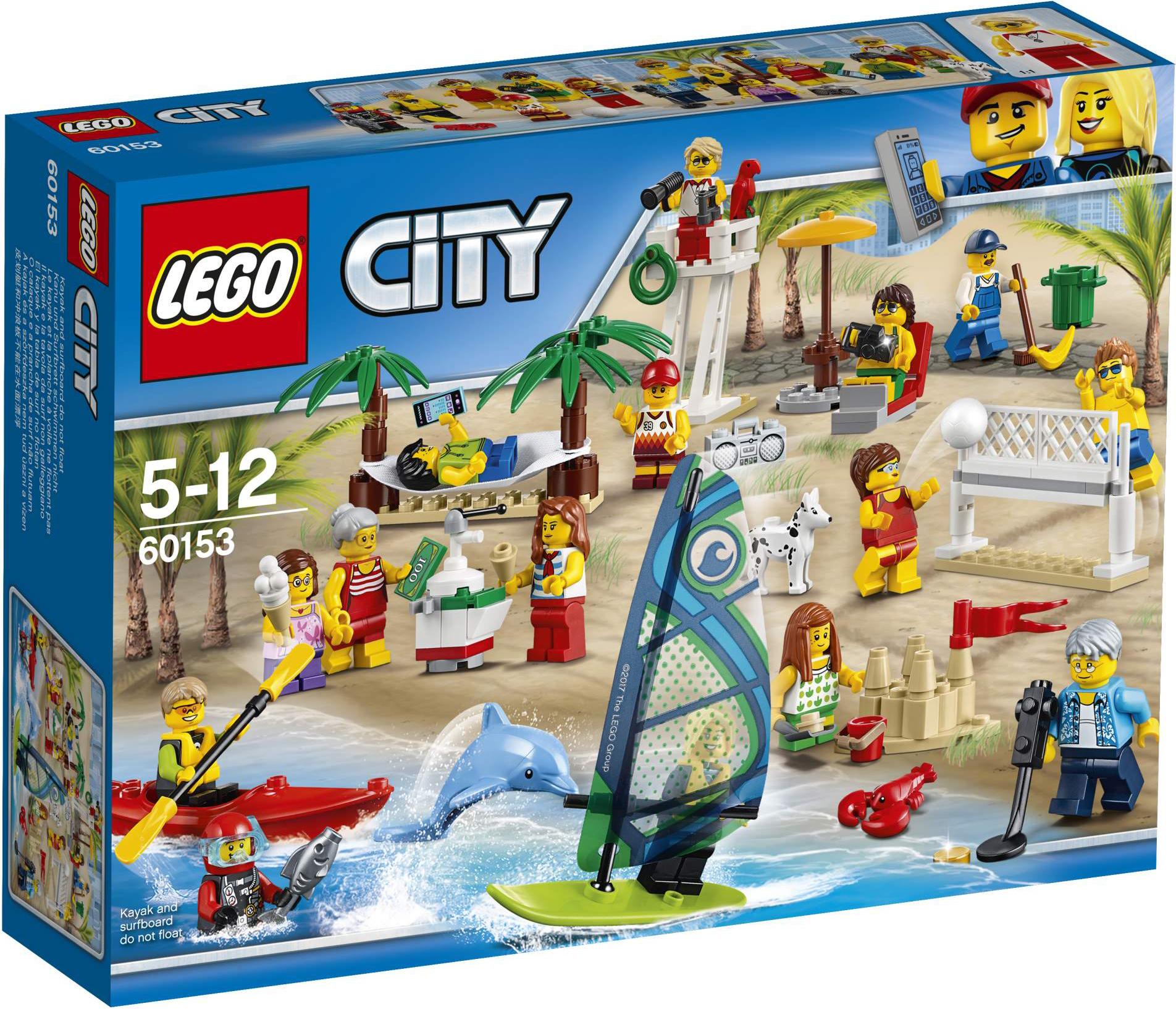 

Конструктор LEGO CITY 60153 Отдых на пляже - жители, CITY Отдых на пляже - жители