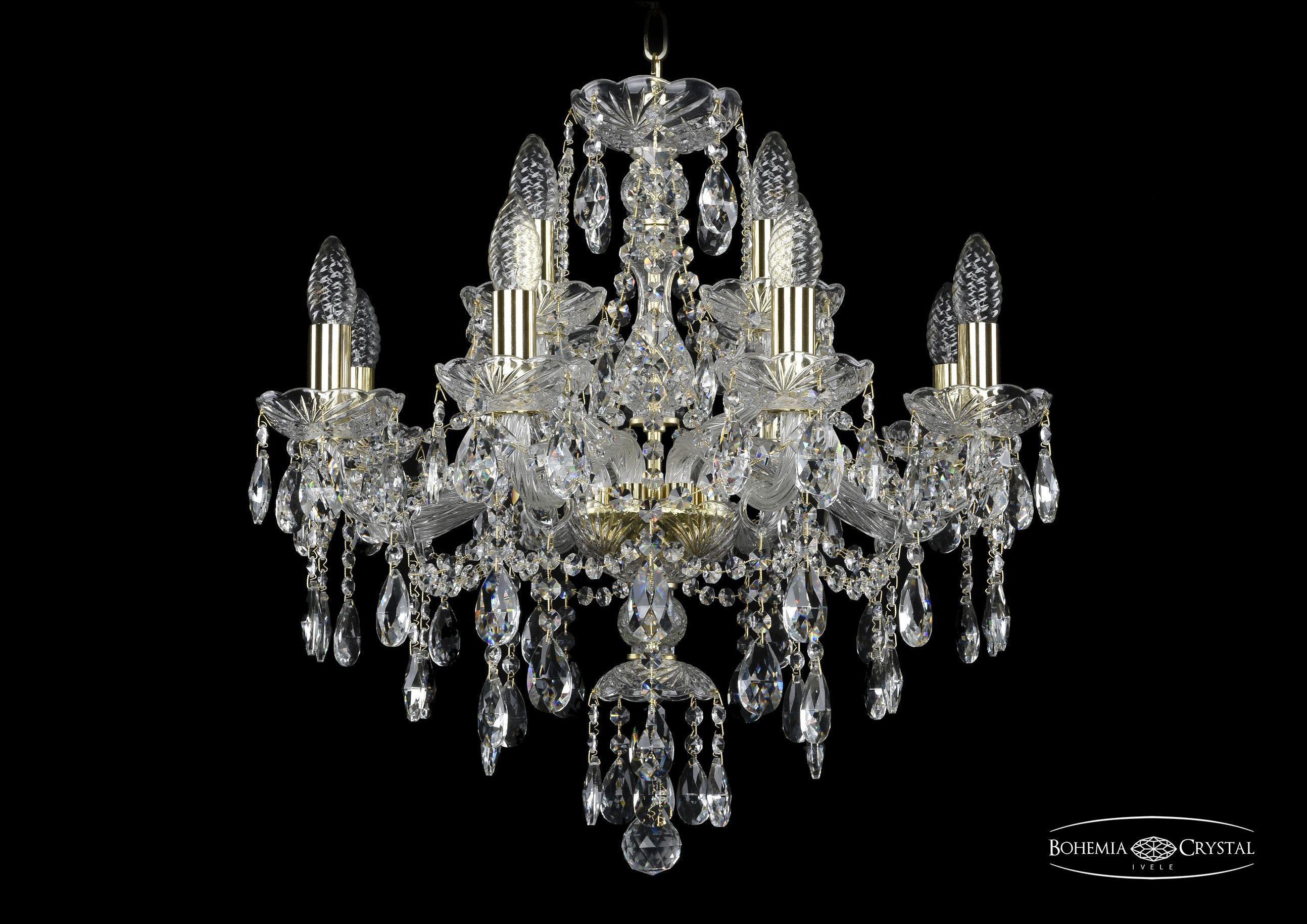 

Подвесная люстра Bohemia Ivele Crystal 1415/8+4/200/G