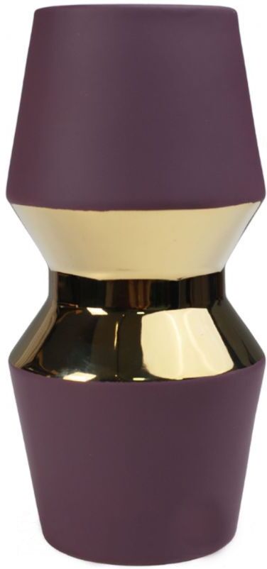 

Ваза AksHome Astor 12х25 фиолетовый/золотой