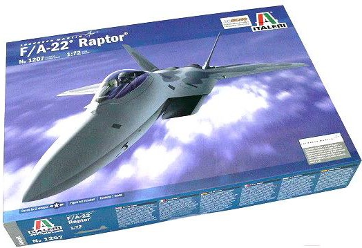 

Сборная модель Italeri Многоцелевой истребитель F-22 Raptor [1207], Сборная модель Italeri Многоцелевой истребитель F-22 Raptor 1207