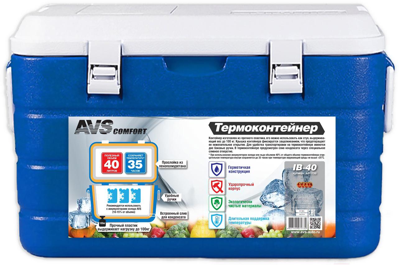 

Термобокс AVS IB-40 40 л синий [A07173S], IB-40