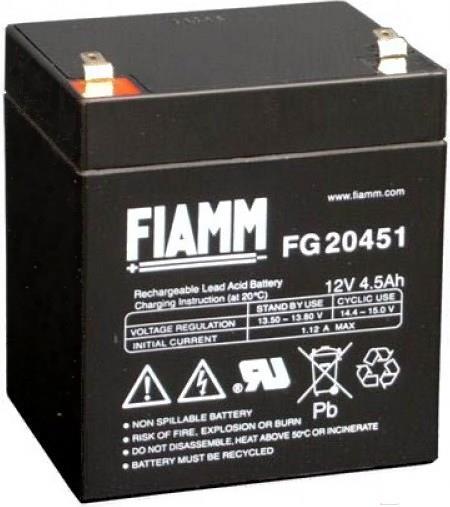 

Аккумулятор для ИБП Fiamm FG 20451 12V/4.5Ah