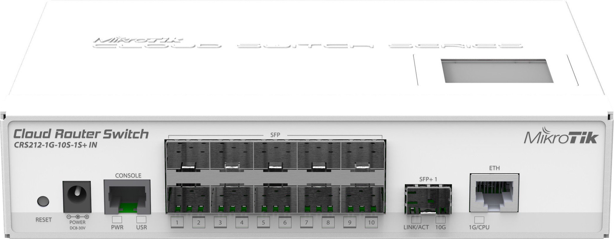 

Коммутатор Mikrotik CRS212-1G-10S-1S+IN 10-портовый, Коммутатор Mikrotik Cloud Router Switch CRS212-1G-10S-1S+IN