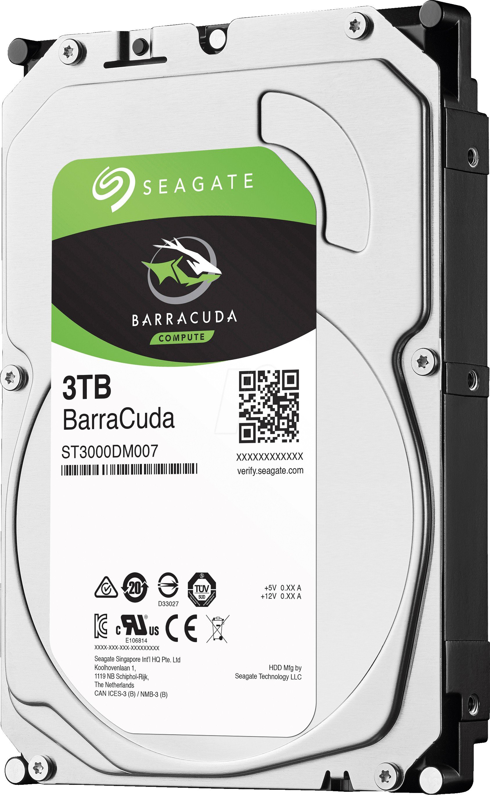 

Жесткий диск Seagate BarraCuda 3TB ST3000DM007