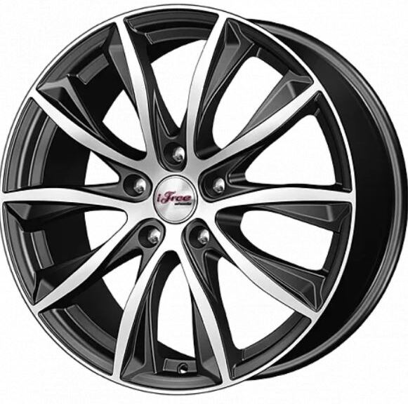 

Автомобильные диски iFree Kazaнтип 7.5x18 5/115 ET44 d-70.2 блэк джек (688810)