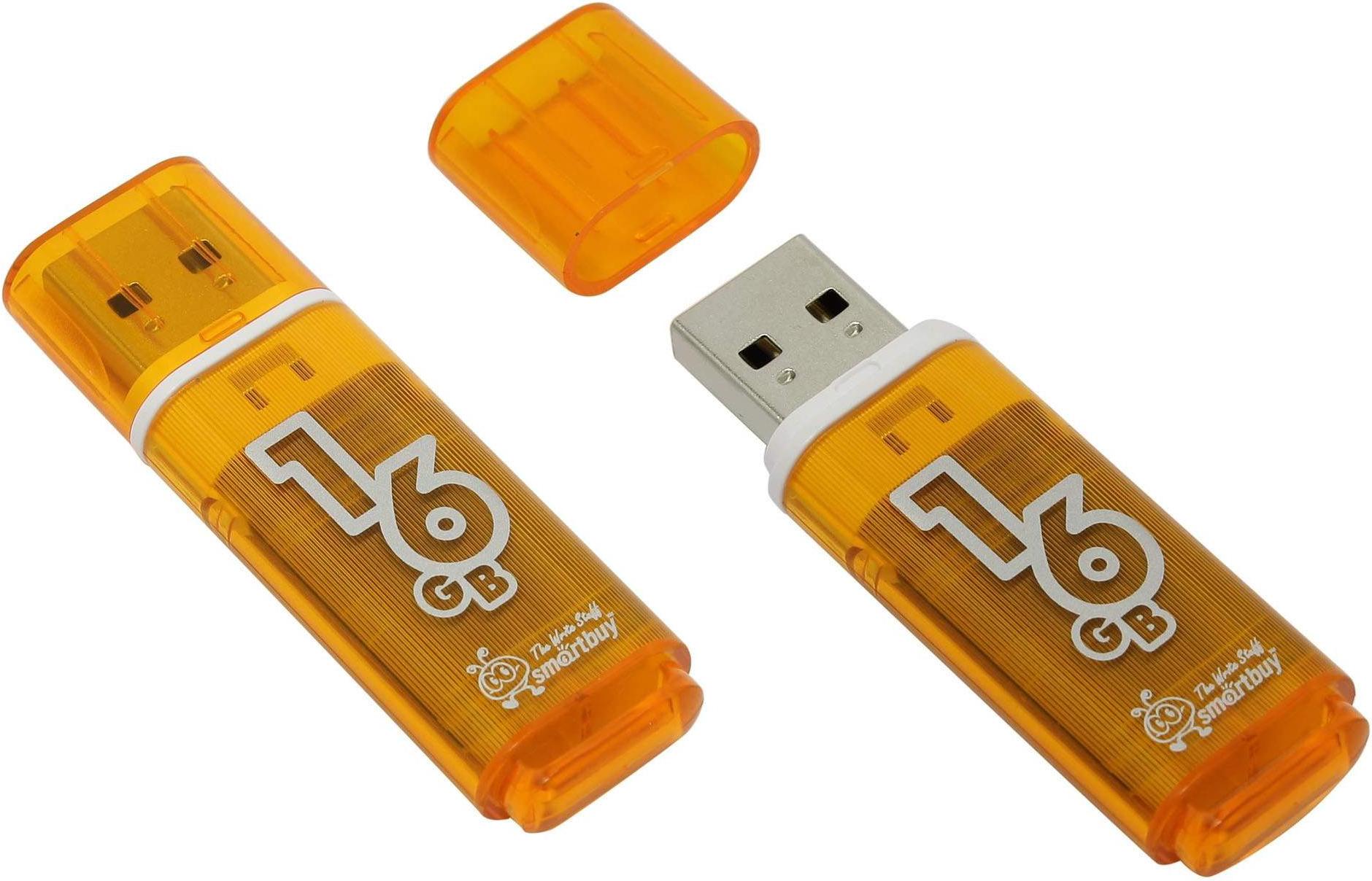 

USB Flash Smart Buy Glossy Orange 16GB (SB16GBGS-Or), Glossy 16GB