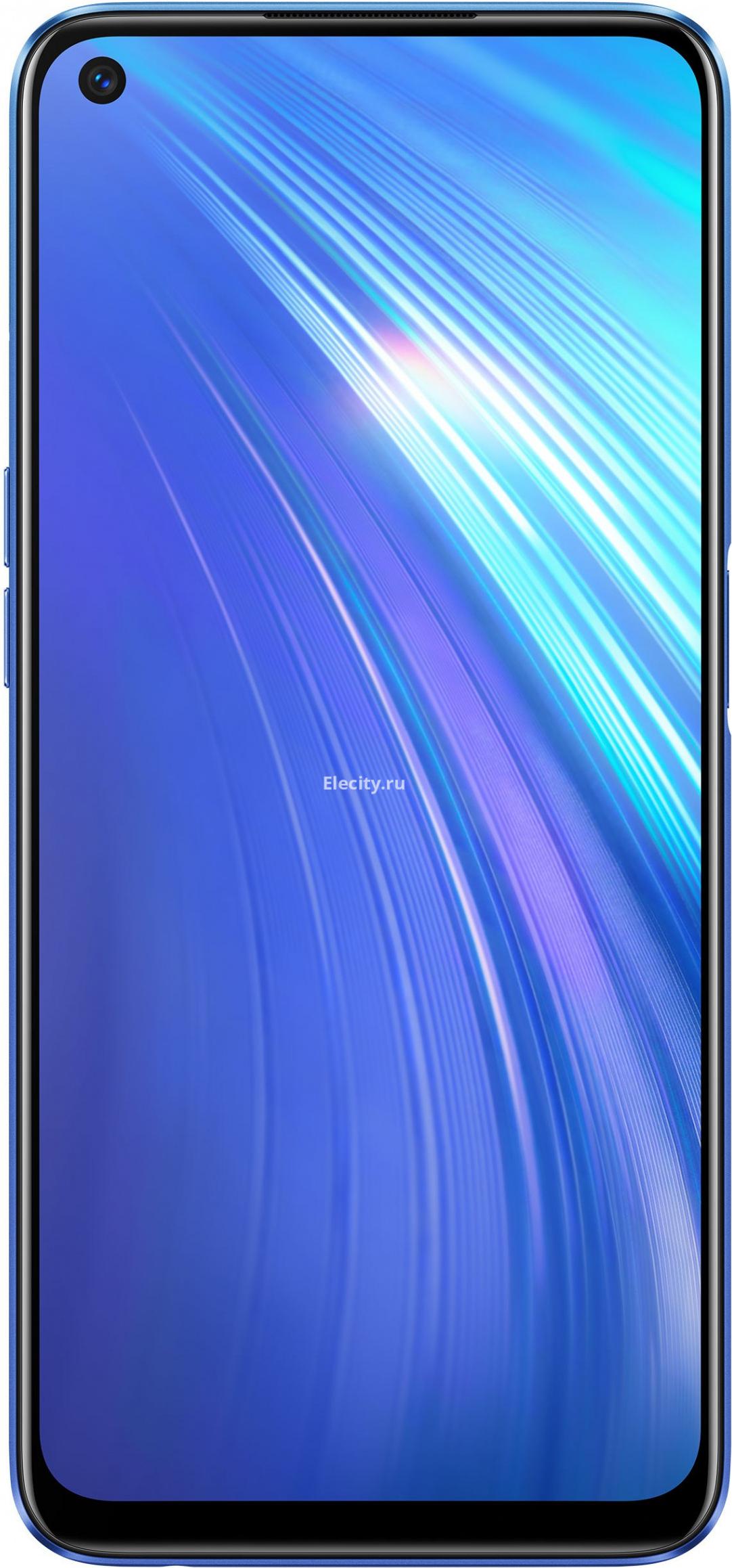 

Мобильный телефон Realme 6 8/128GB Blue [RMX2001], 6 8/128GB