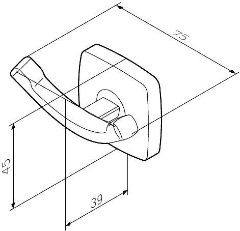 

Крючок для ванны Am.Pm Gem A9035600