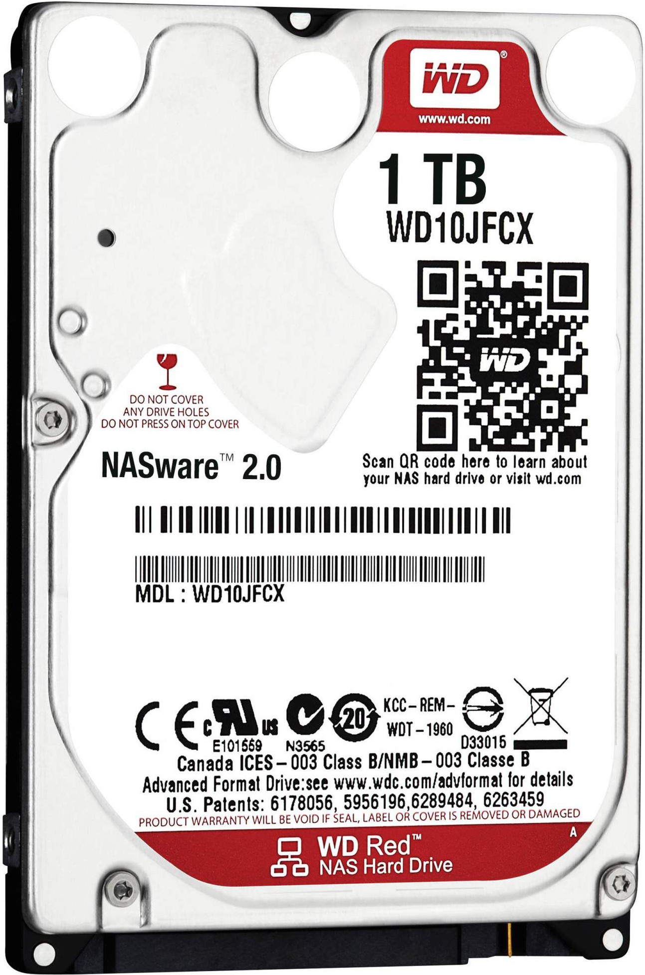 

Жесткий диск WD Red 1TB (WD10JFCX), Жесткий диск 1TB WD WD10JFCX