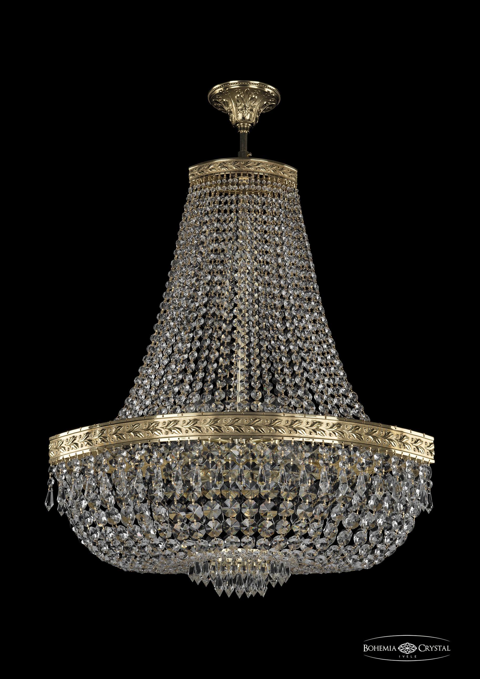 

Люстра на штанге Bohemia Ivele Crystal 19273/H2/60IV G