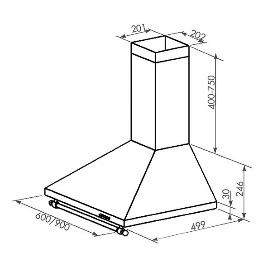 

Вытяжка ZorG Technology Allegro B 750 60 бежевый/релинг бронза, Allegro B 750 60