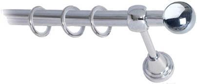 

Карниз Lm Decor Шар малый 124 1р гладкий 3м хром, Шар малый 124 1р гладкий 16мм 3.0м