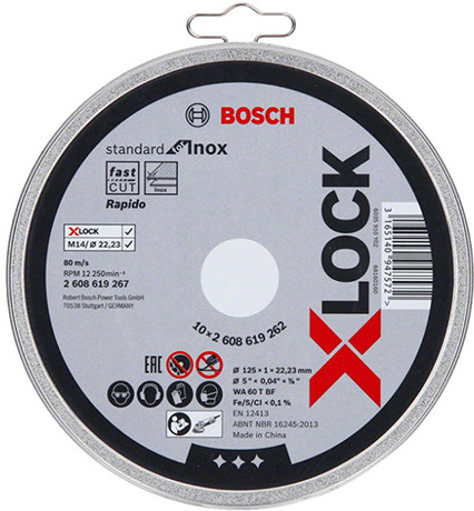 

Отрезной круг Bosch 125х1.0x22.2 мм [2608619267], Отрезной круг Bosch 125х1.0x22.2 мм 2608619267