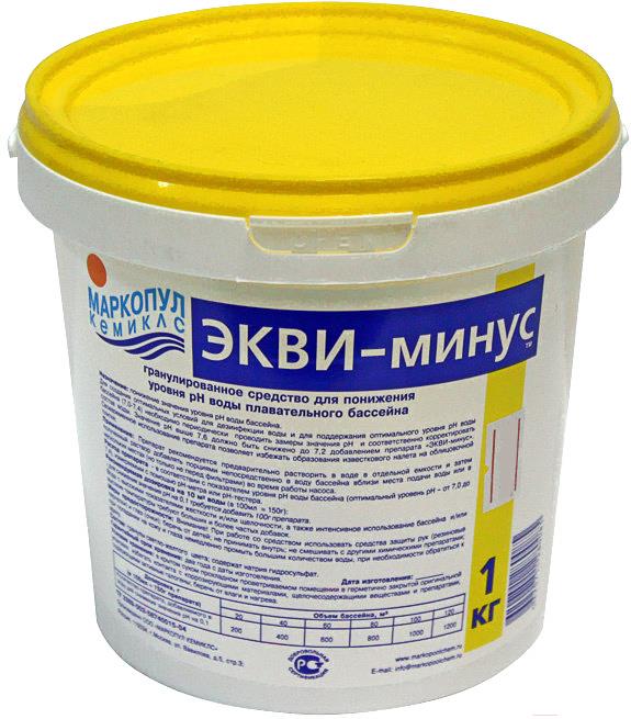 

Средство для регулировки pH Маркопул Кемиклс ЭКВИ-минус 1 кг, Средство для регулировки pH Маркопул Кемиклс ЭКВИ-минус (ведро) 1 кг