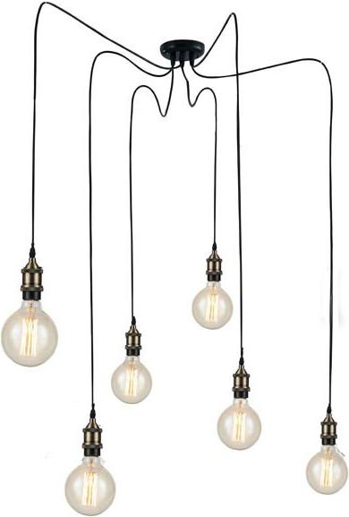 

Потолочный подвесной светильник LOFT IT brass+black [LOFT1162A/6], Подвесной светильник LOFT IT brass+black LOFT1162A/6