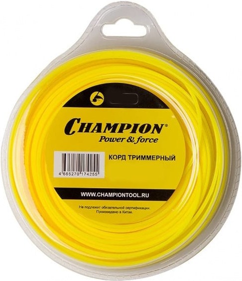 

Корд для триммера Champion Star 1.3мм*15м звезда (C7074)