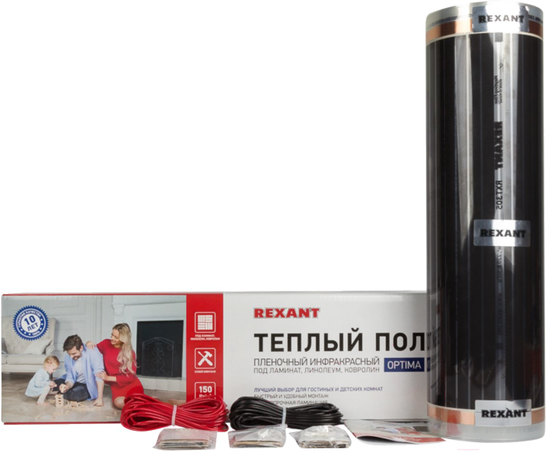 

Инфракрасная пленка Rexant Optima (150 8 кв.м. 1200 Вт)