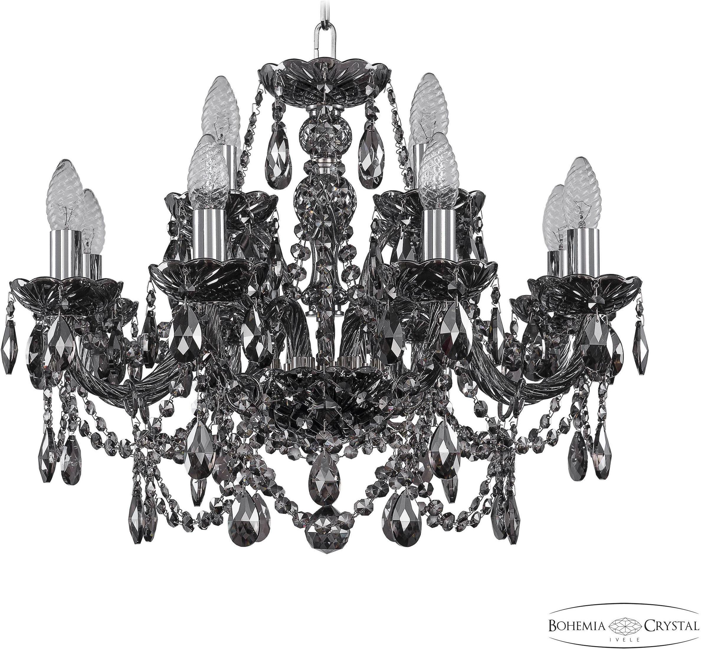 

Подвесная люстра Bohemia Ivele Crystal 1411/8+4/195 Ni M731