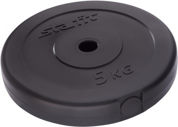 

Диск для штанги Starfit BB-203 5 кг черный, BB-203 5кг