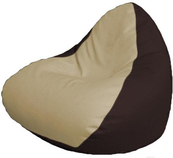 

Кресло-мешок Flagman Relax P2.3-45 темно-коричневый, Бескаркасное кресло Flagman Relax P2.3-45 светло-бежевый/темно-коричневый