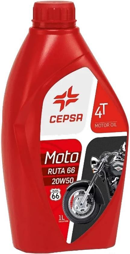 

Моторное масло Cepsa Moto 4T Ruta 66 20W50 1л