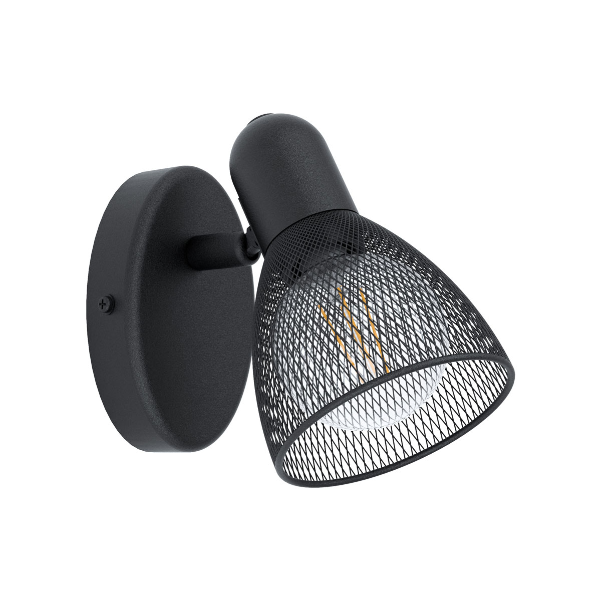

Спот EGLO CAROVIGNO, 1х40W (E14), L65, H105, cталь черный [98621], CAROVIGNO, 1х40W (E14), L65, H105, cталь