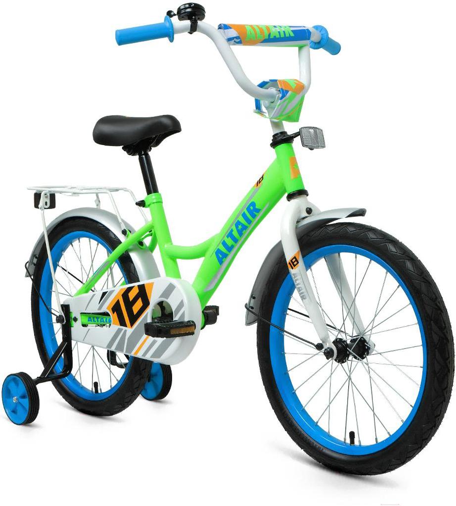 

Велосипед Forward Altair Kids 18 2021 ярко-зеленый/синий [1BKT1K1D1003], Altair Kids 18 2021