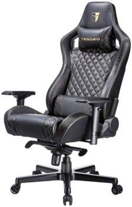 

Офисное кресло Tesoro Zone X F750 gold stitch Black [TS-F750-Black], Zone X F750 gold stitch