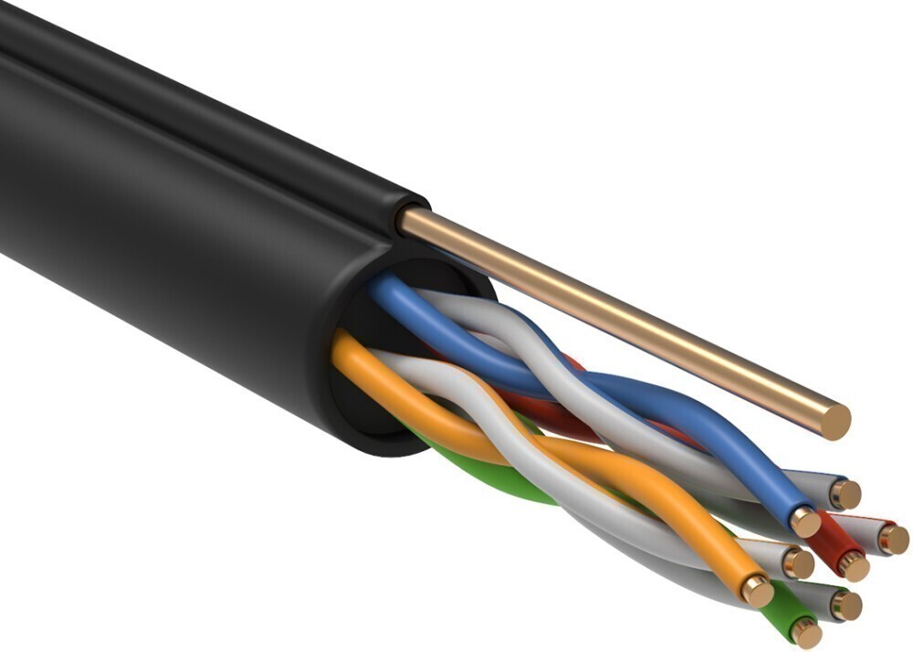 

Кабель информационный ITK Generica BC3-C5E04-359-305-G черный