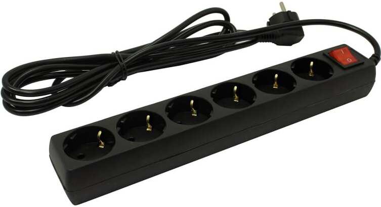 

Сетевой фильтр 5bites 6 Sockets 3m Black [SP6B-230], Сетевой фильтр 5bites 6 Sockets 3m SP6B-230 Black