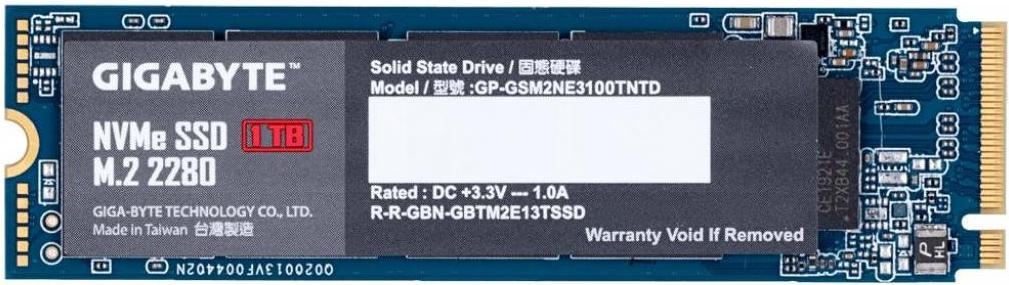 

SSD диск Gigabyte 1TB [GP-GSM2NE3100TNTD], 1TB