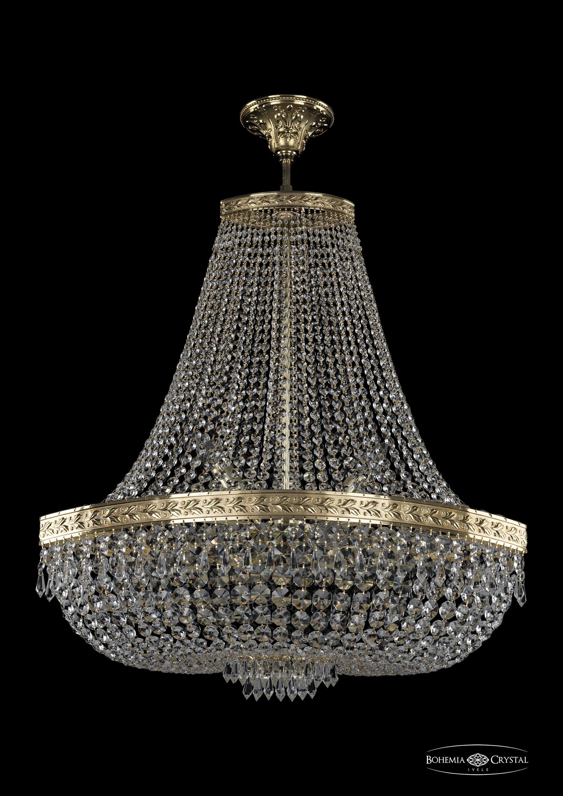 

Люстра на штанге Bohemia Ivele Crystal 19273/H2/70IV G