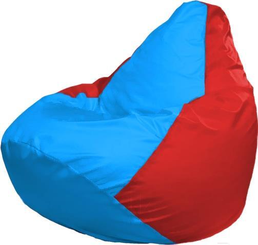 

Кресло-мешок Flagman Груша Мега голубой/красный [Г3.1-279], Бескаркасное кресло Flagman Груша Мега Г3.1-279 голубой/красный