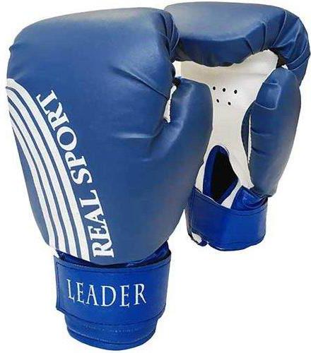 

Боксерские перчатки Real sport Leader 6 унций синий, Leader 6 унций
