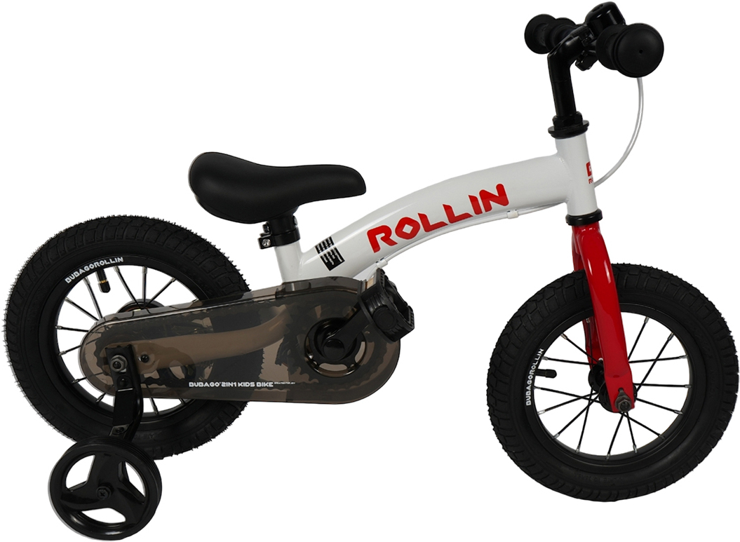 

Беговел-велосипед BubaGo Rollin White/Red