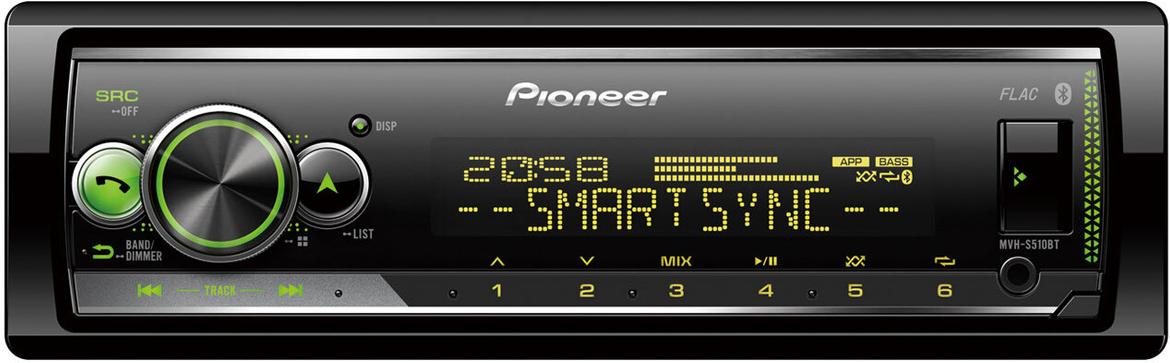 

Бездисковая автомагнитола Pioneer MVH-S510BT, MVH-S510BT